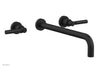 BASIC Wall Lavatory Set 14" Spout - Lever Handles DWL130-14
