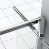 Zitta Shower door 32", in alcove square, in chrome
