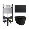 Laufen Kartell Wall Hung Toilet Complete Set Matte Black - Golzar Home