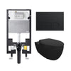 Bocchi Wall Hung Toilet - Complete Set Matte Black- Golzar Home