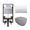 Bocchi Wall Hung Toilet - Complete Set Matte Gray - Golzar Home