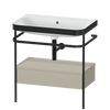Duravit Happy D.2 c-bonded set with metal console and drawer
