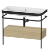 Duravit Happy D.2 c-bonded set with metal console and drawer