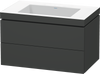 Duravit L-Cube c-bonded set wall-mounted