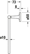 Duravit Starck T Towel ring