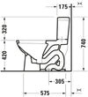 Duravit D-Code One-piece toilet