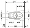 Duravit D-Code One-piece toilet