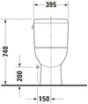 Duravit D-Code One-piece toilet
