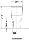 Duravit D-Code One-piece toilet