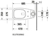 Duravit D-Code Two-piece toilet