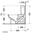 Duravit D-Code Two-piece toilet
