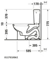 Duravit D-Code Two-piece toilet