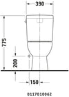 Duravit D-Code Two-piece toilet