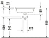 Duravit Starck 3 Built-in basin
