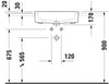 Duravit Vero Semi-recessed washbasin