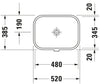 Duravit Happy D.2 Built-in basin