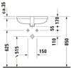 Duravit Happy D.2 Built-in basin