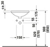Duravit Architec Built-in basin