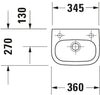 Duravit D-Code Hand basin