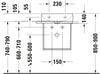 Duravit DuraSquare Metal console