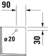 Duravit Happy D.2 Siphon cover