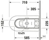 Duravit ME by Starck Two-piece toilet Bowl Only
