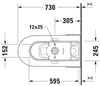 Duravit ME by Starck One-piece toilet without seat #217301