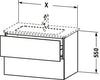 Duravit L-Cube Vanity unit wall-mounted