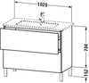 Duravit L-Cube Vanity unit floorstanding