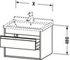 Duravit Ketho Vanity unit wall-mounted