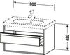 Duravit Ketho Vanity unit wall-mounted