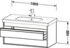 Duravit Ketho Vanity unit wall-mounted