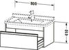 Duravit Ketho Vanity unit wall-mounted