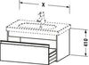 Duravit Ketho Vanity unit wall-mounted