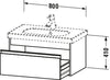Duravit Ketho Vanity unit wall-mounted