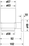 Duravit D-Code Glass holder