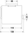 Duravit Karree Toilet paper holder