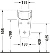 Duravit ME by Starck Waterless urinal Dry