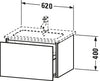Duravit L-Cube Vanity unit wall-mounted