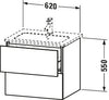 Duravit L-Cube Vanity unit wall-mounted
