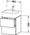 Duravit L-Cube Vanity unit wall-mounted