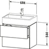 Duravit L-Cube Vanity unit wall-mounted