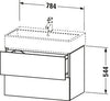 Duravit L-Cube Vanity unit wall-mounted