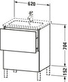 Duravit L-Cube Vanity unit floorstanding