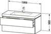 Duravit L-Cube c-bonded set wall-mounted