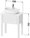 Duravit Luv Console vanity unit floorstanding