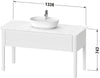 Duravit Luv Console vanity unit floorstanding
