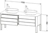 Duravit Luv Console vanity unit floorstanding