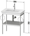 Duravit White Tulip Metal console