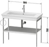 Duravit White Tulip Metal console